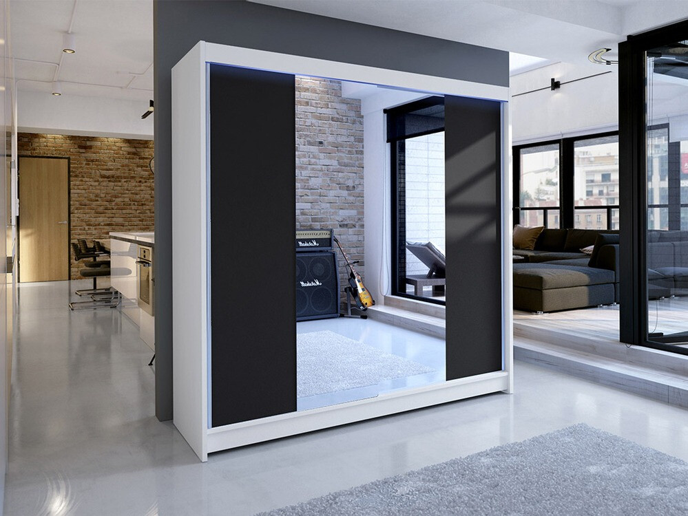 Ormar Closico Cavaris II (Belo + Crno)