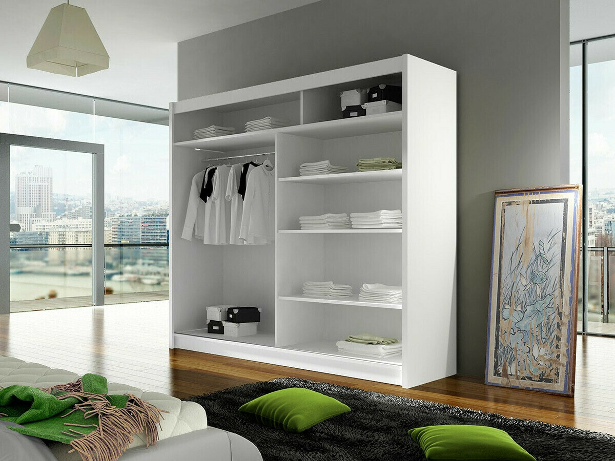 Ormar Closico Cavaris II (Belo + Crno)