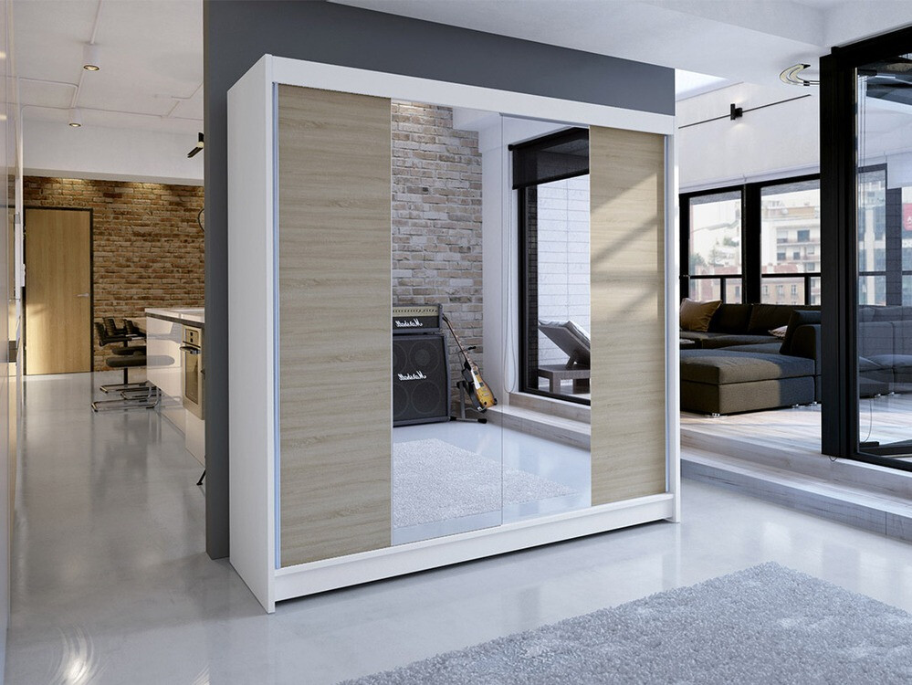 Ormar Closico Cavaris II (Belo + Sonoma hrast)