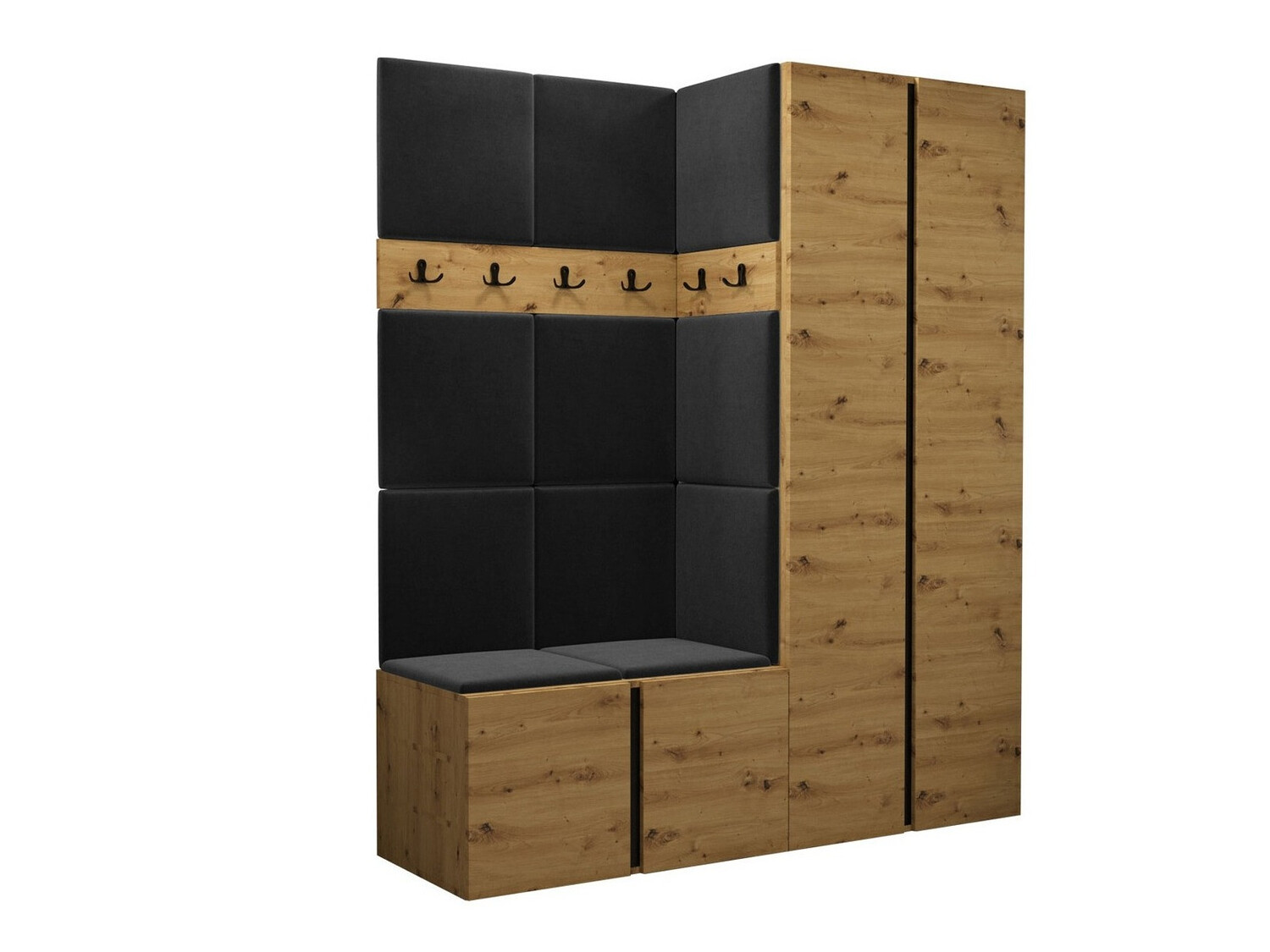 Set za hodnik Hartford 266 (Zanatski hrast)