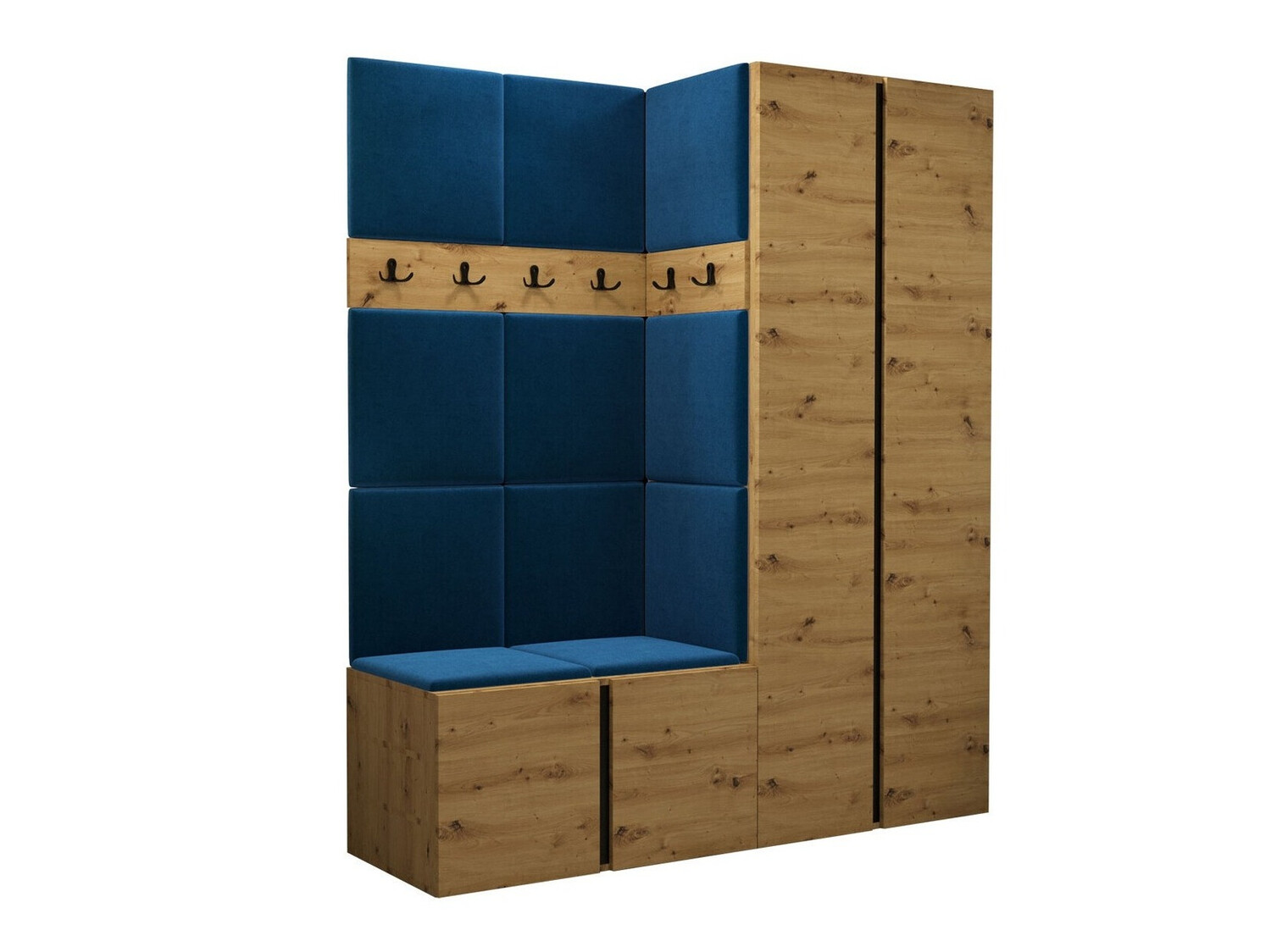 Set za hodnik Hartford 266 (Zanatski hrast)