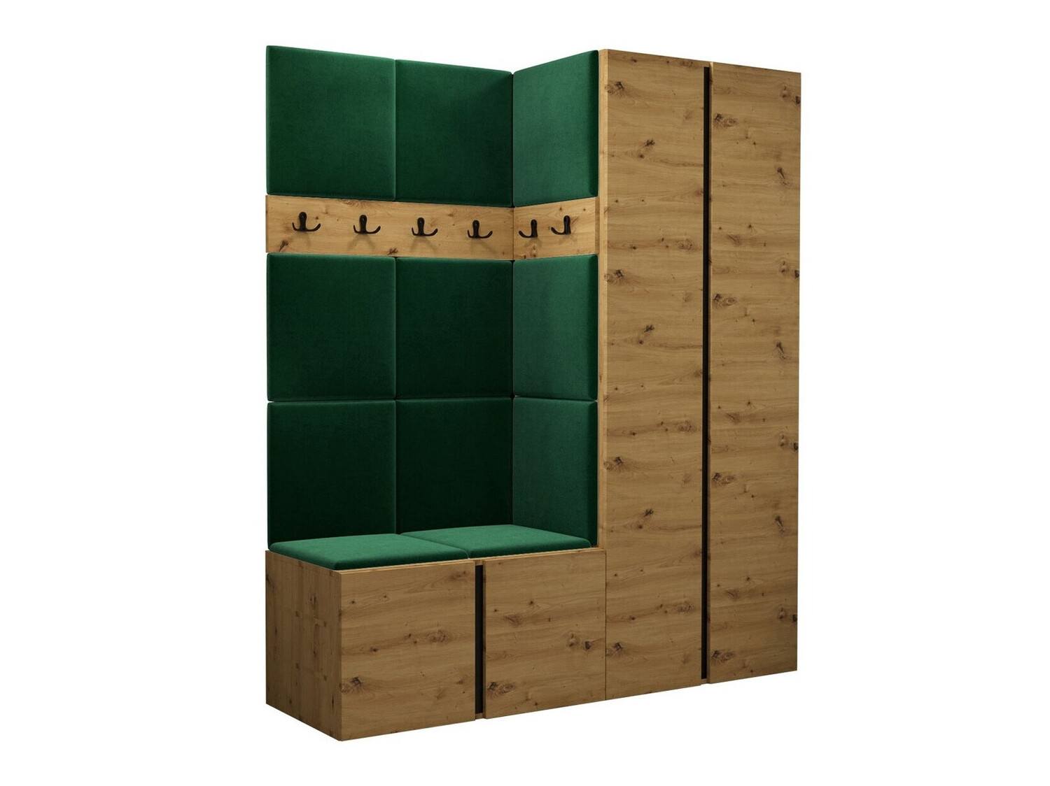 Set za hodnik Hartford 266 (Zanatski hrast)