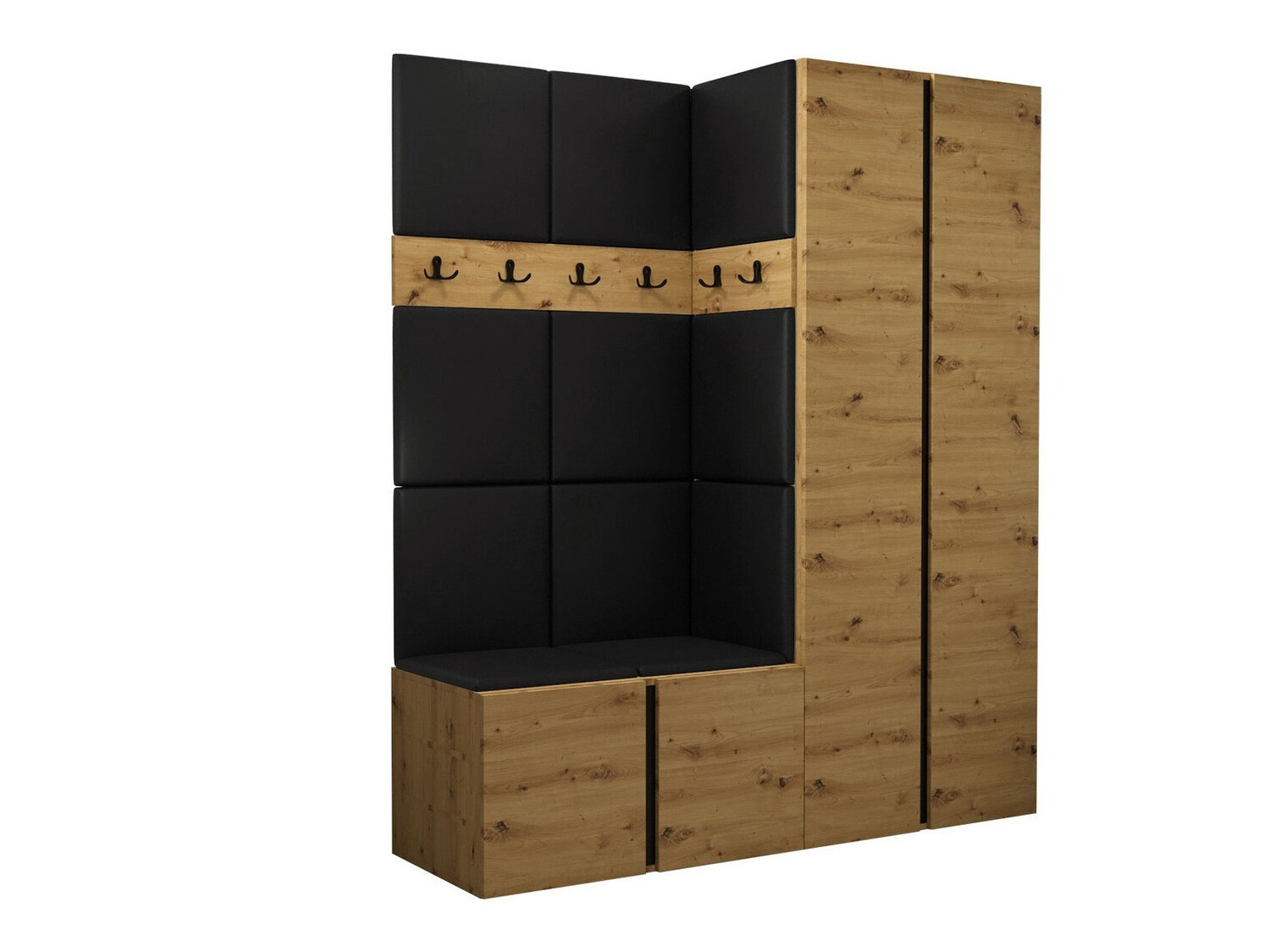 Set za hodnik Hartford 266 (Zanatski hrast)