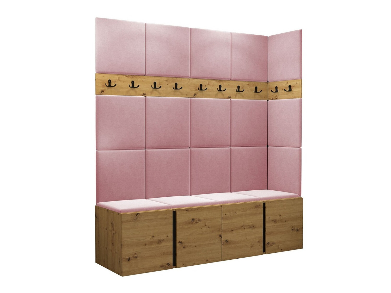 Set za hodnik Hartford 265 (Zanatski hrast)