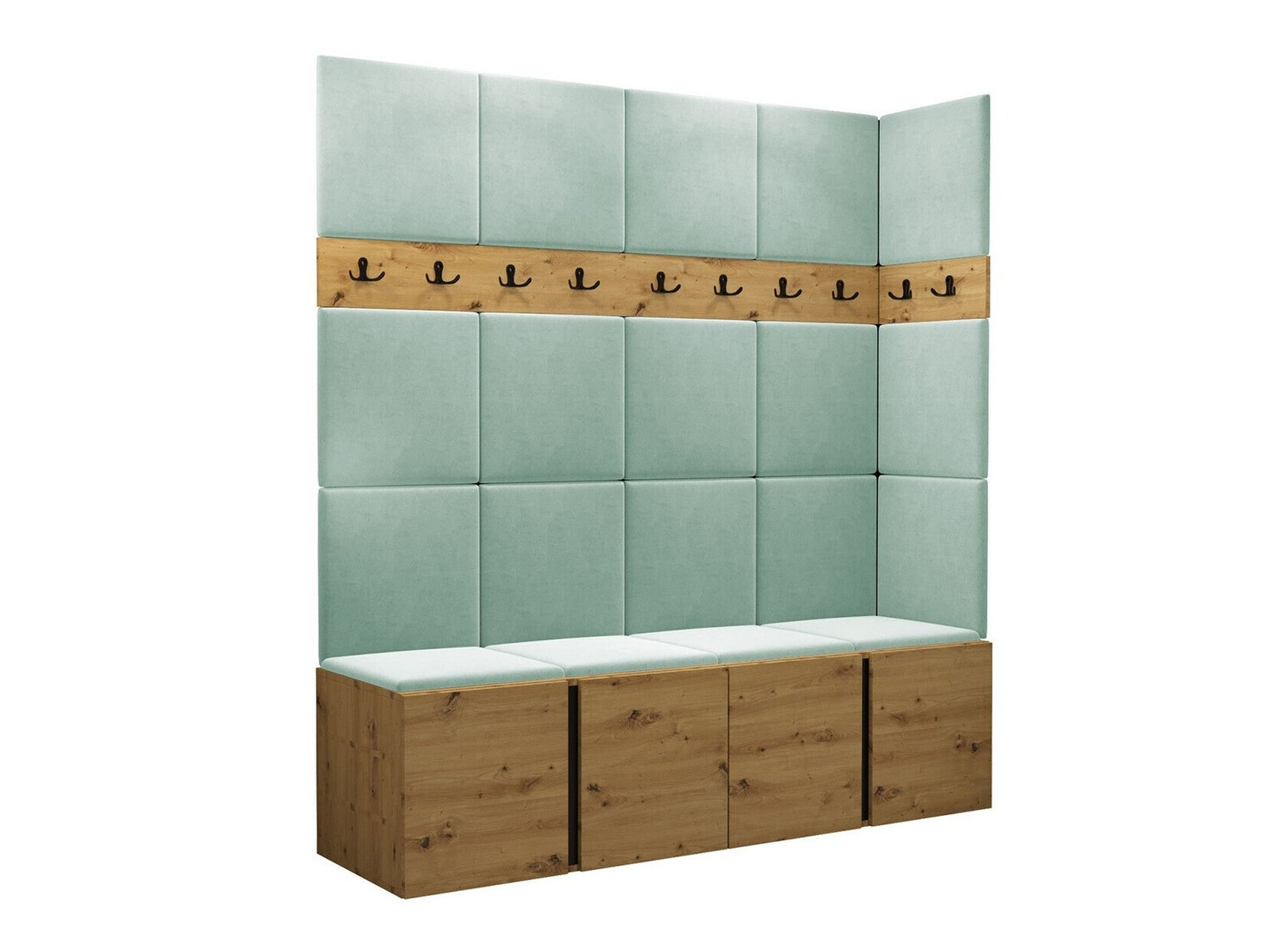 Set za hodnik Hartford 265 (Zanatski hrast)