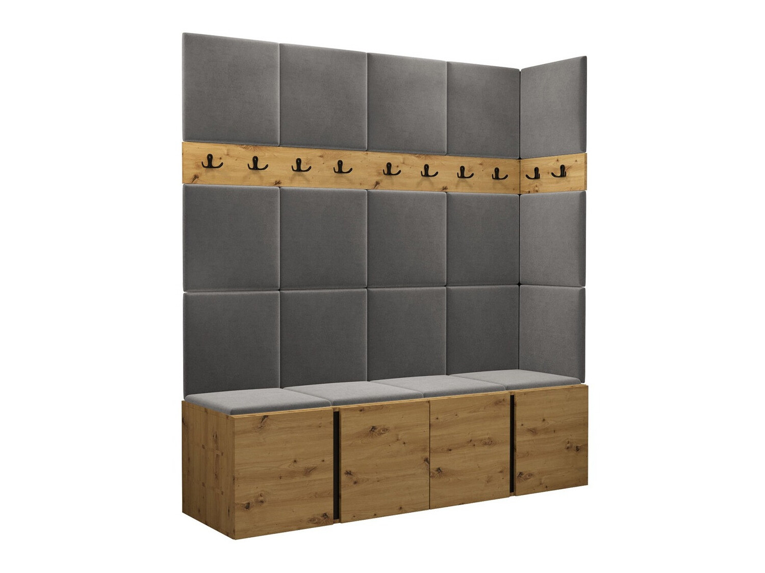 Set za hodnik Hartford 265 (Zanatski hrast)