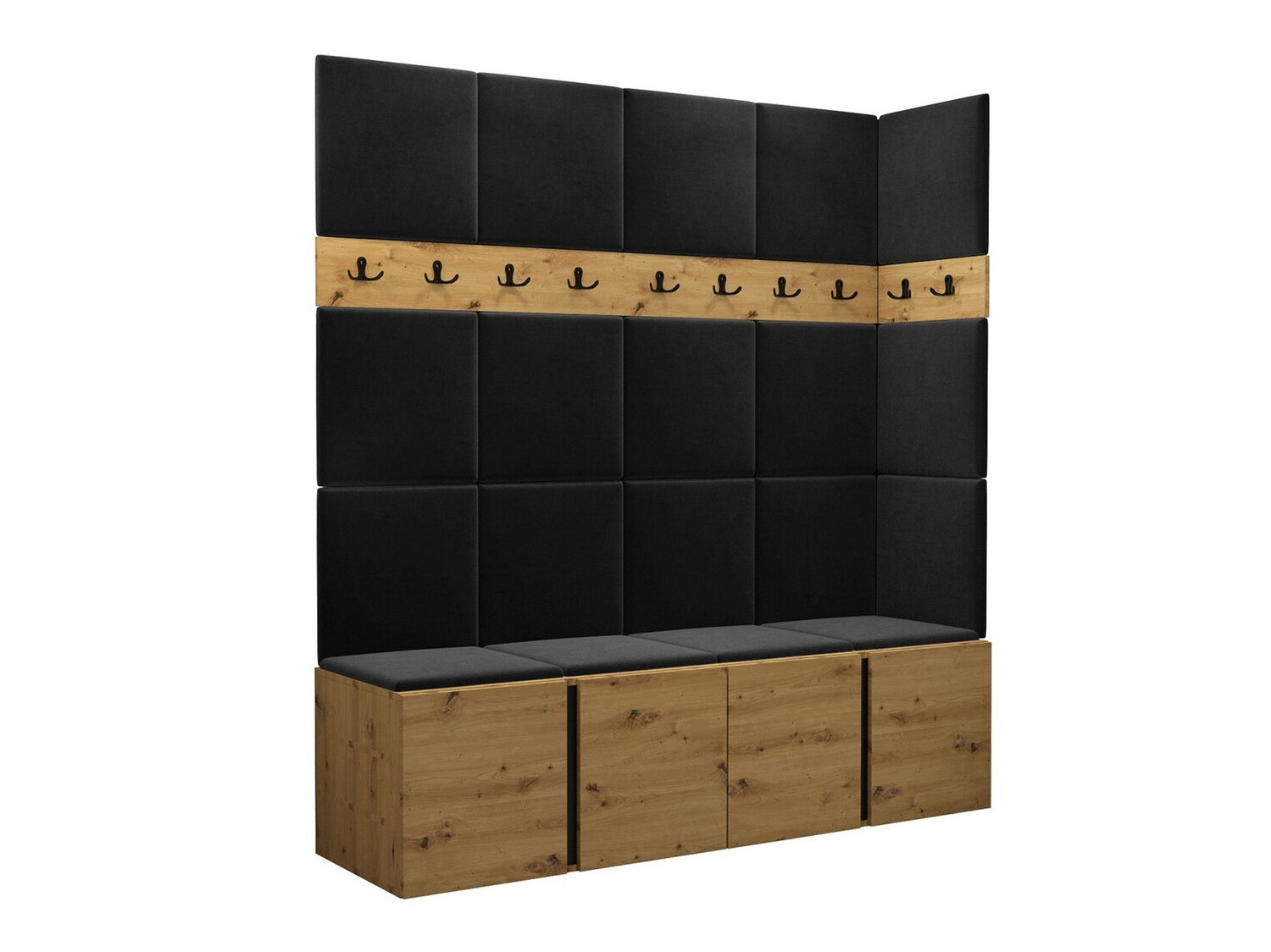 Set za hodnik Hartford 265 (Zanatski hrast)