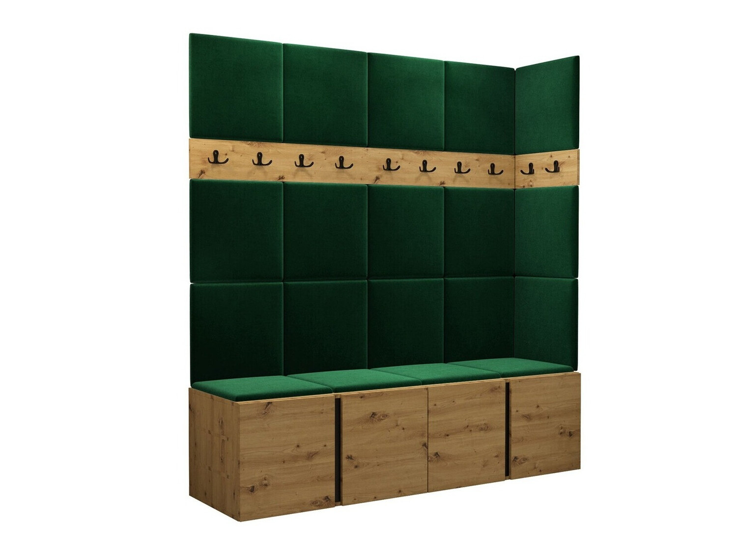 Set za hodnik Hartford 265 (Zanatski hrast)