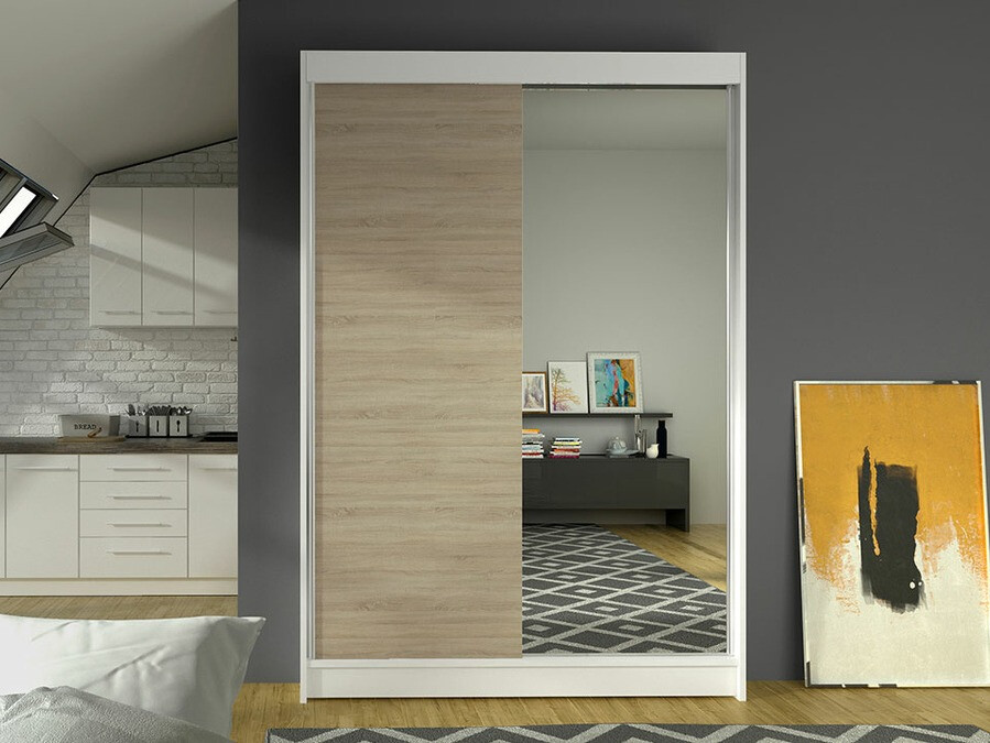 Ormar Closico 147 (Belo + Sonoma hrast)