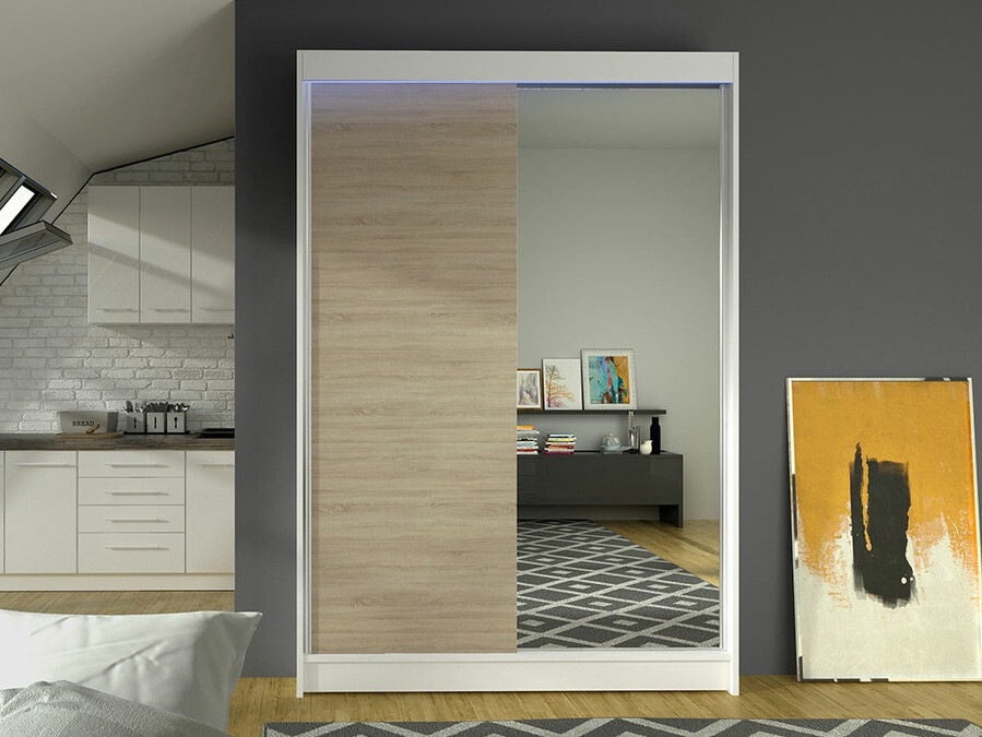 Ormar Closico 147 (Belo + Sonoma hrast)