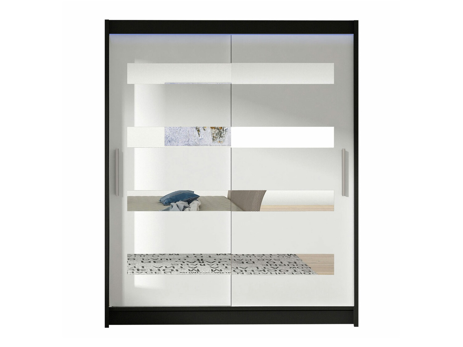 Ormar Closico Camera XIII (Crno + Belo)
