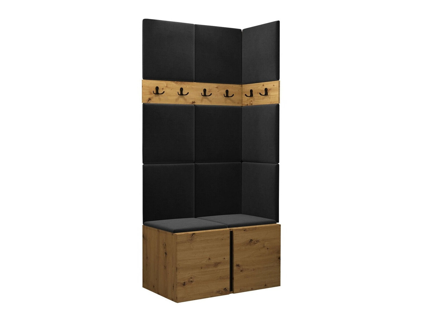 Set za hodnik Hartford 264 (Zanatski hrast)