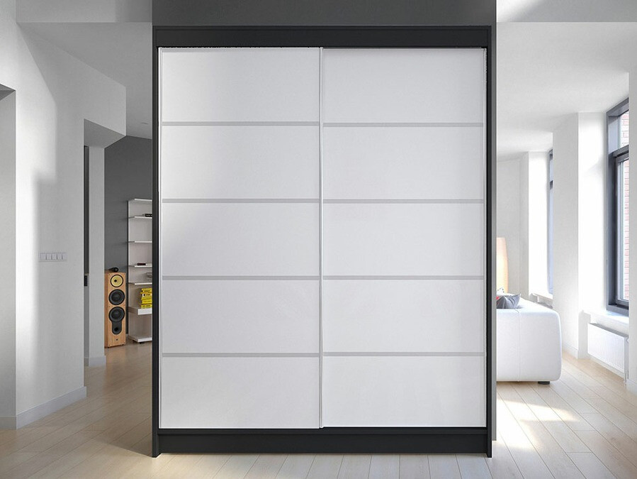 Ormar Closico Vastor IV (Crno + Belo)