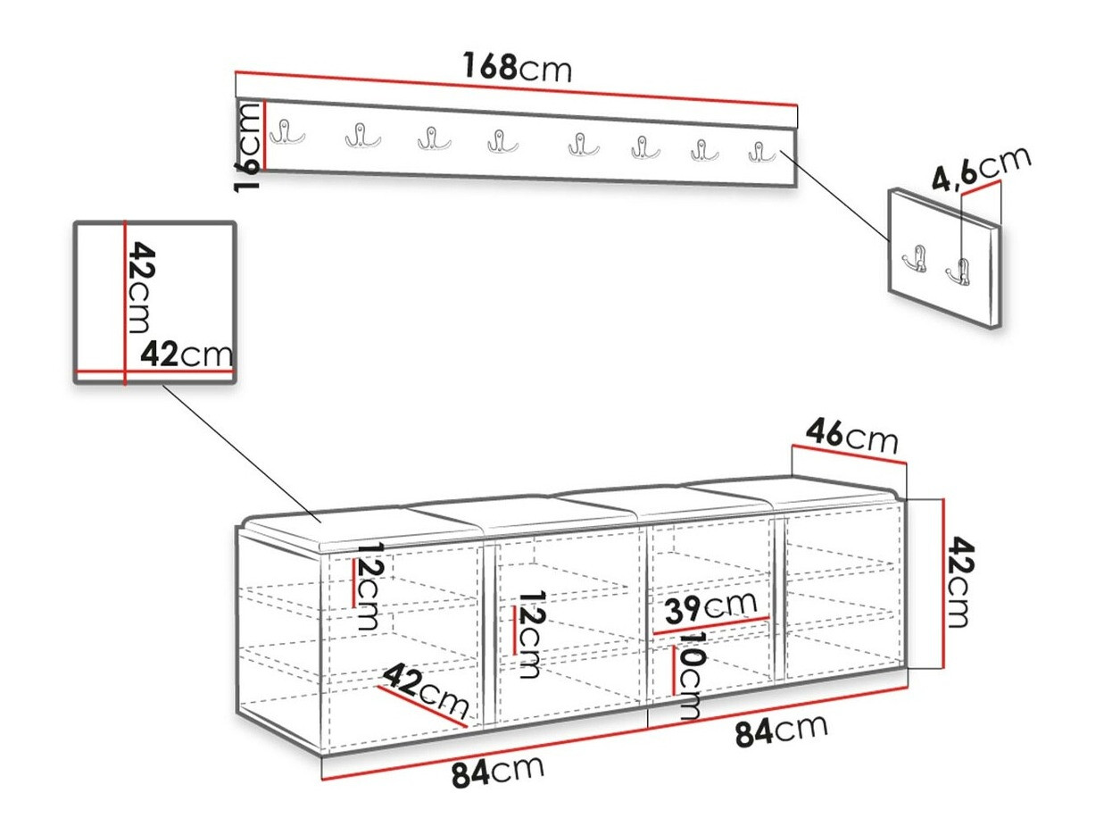 Set za hodnik Hartford 276 (Manila 02)