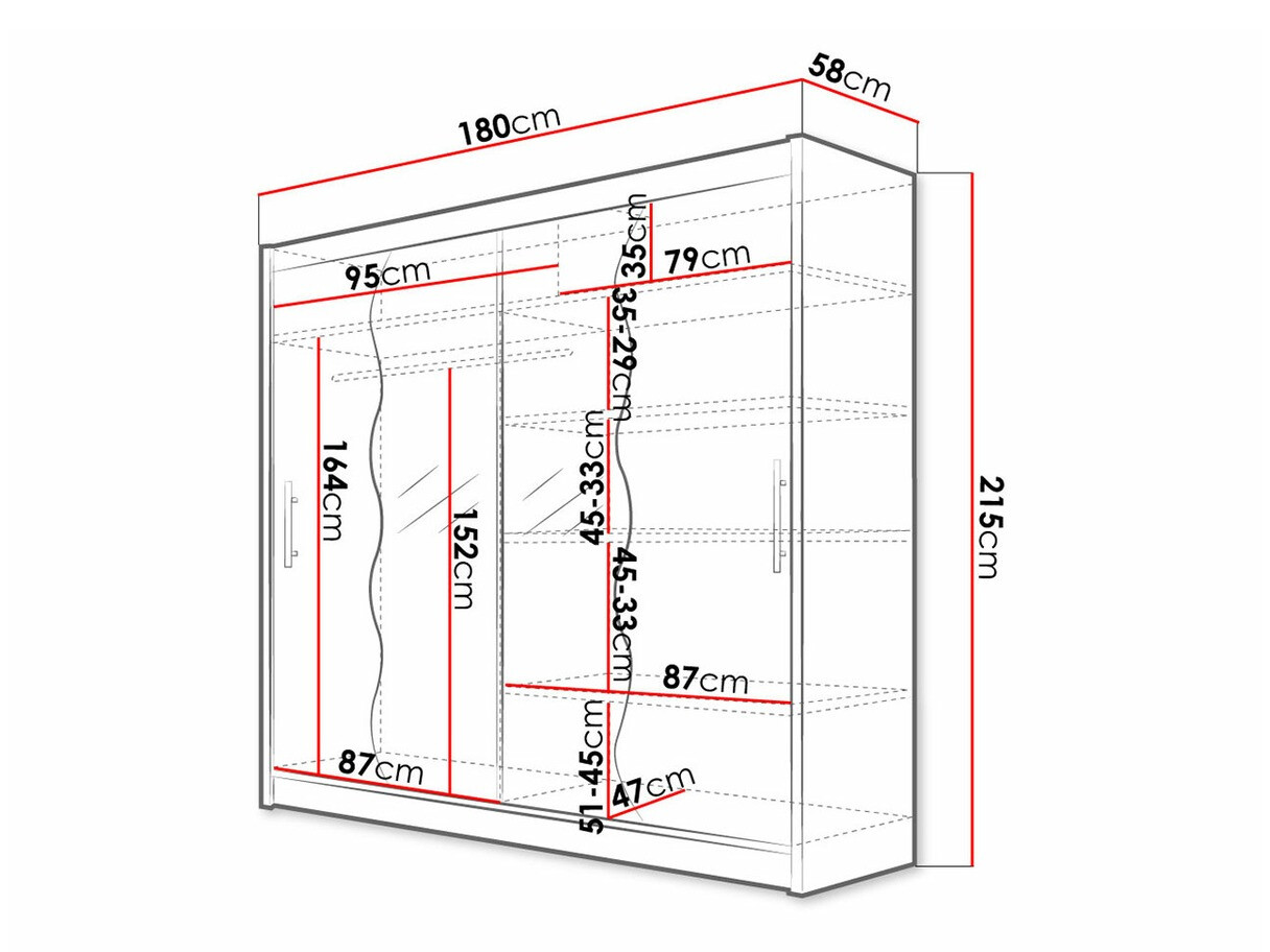 Ormar Closico 125 (Crno)