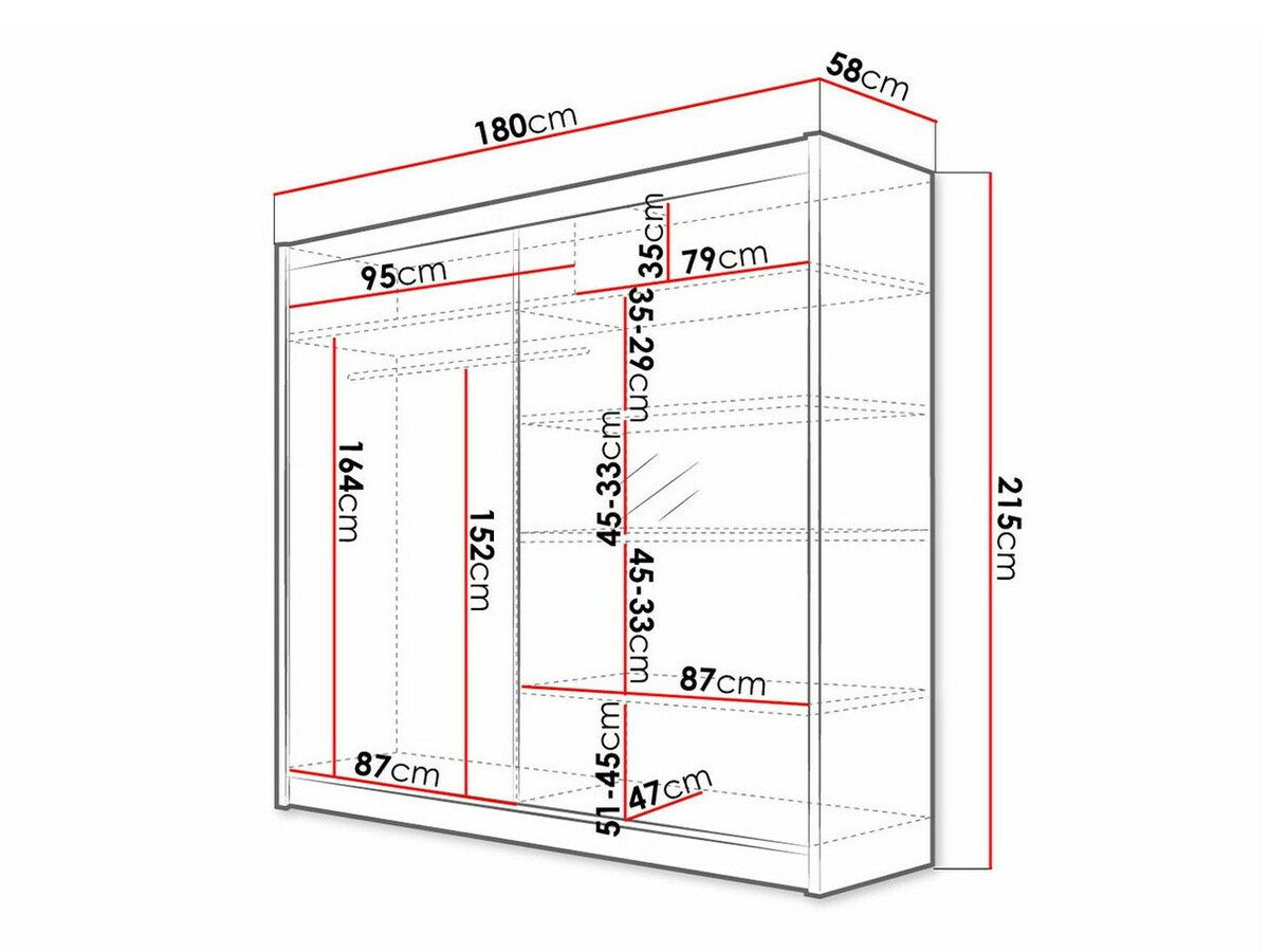 Ormar Closico 137 (Belo + Sonoma hrast)
