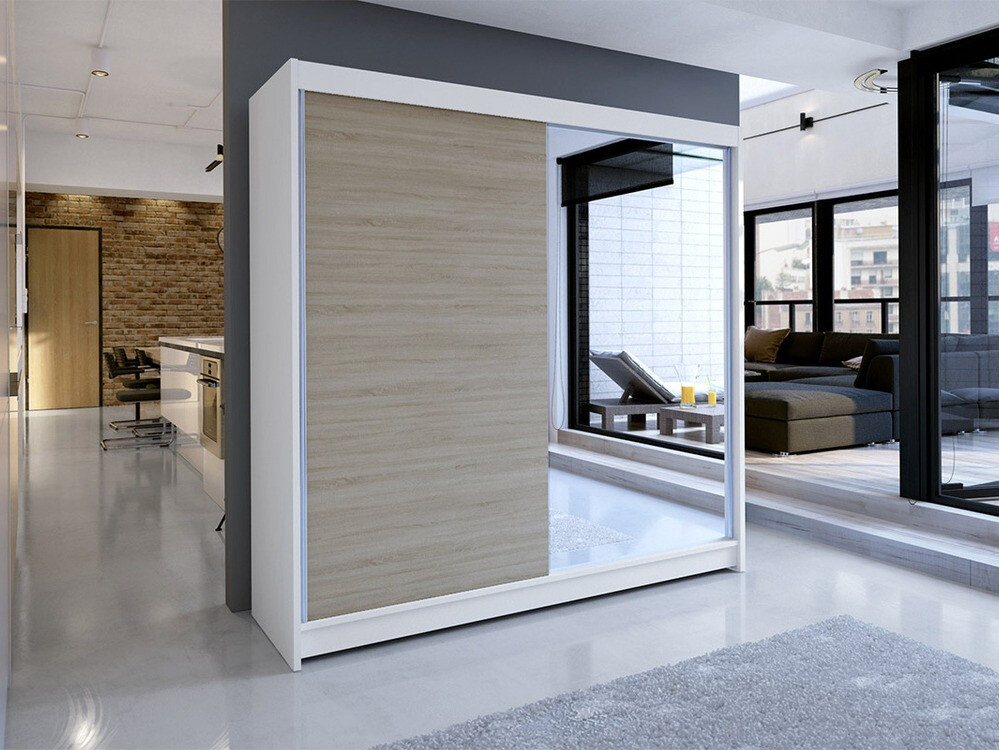 Ormar Closico Cavaris I (Belo + Sonoma hrast)