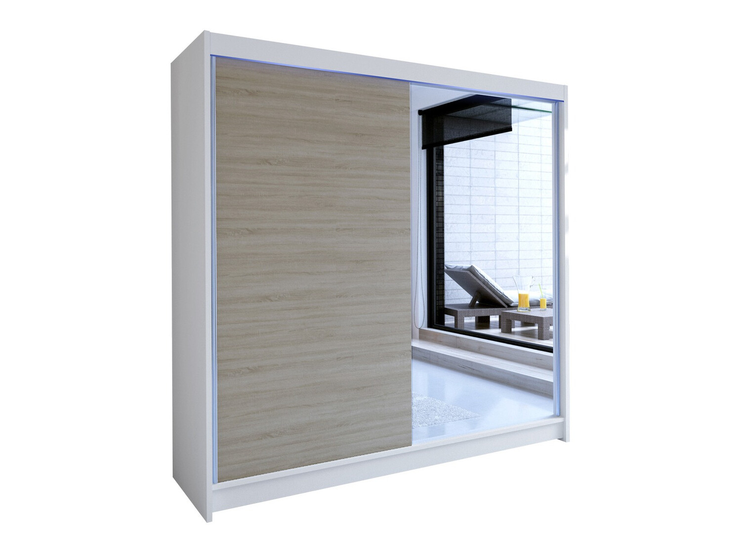 Ormar Closico Cavaris I (Belo + Sonoma hrast)