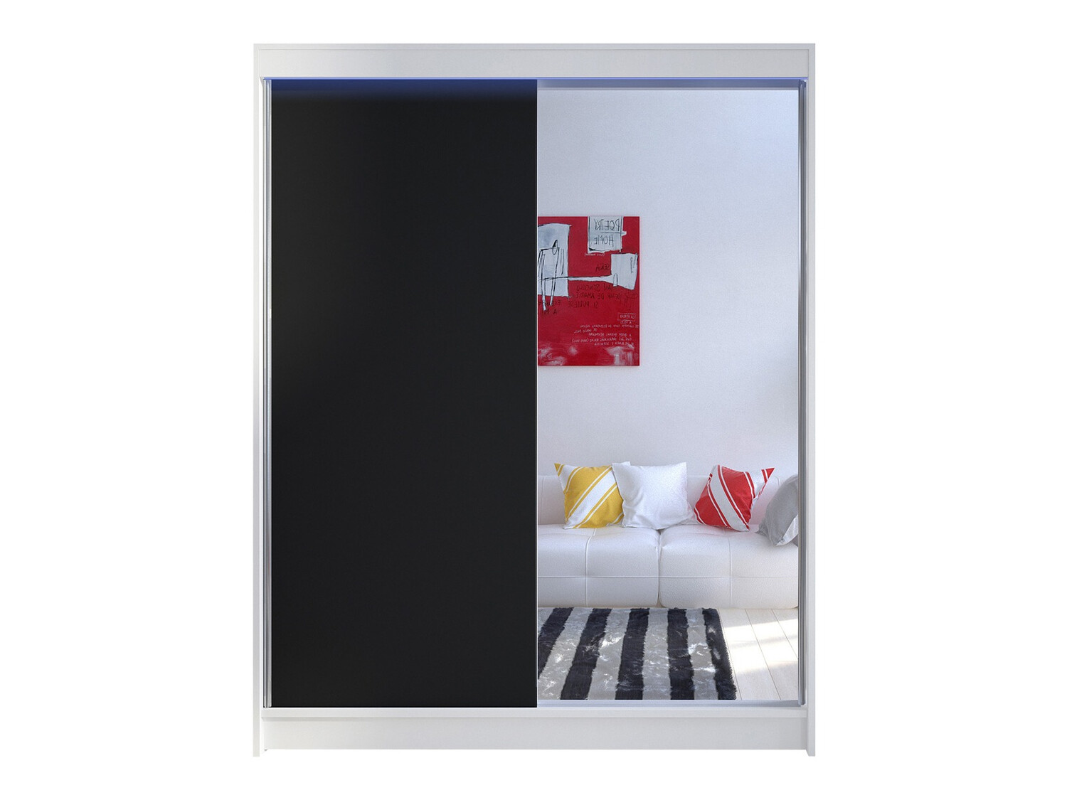 Ormar Closico Vastor I (Belo + Crno)
