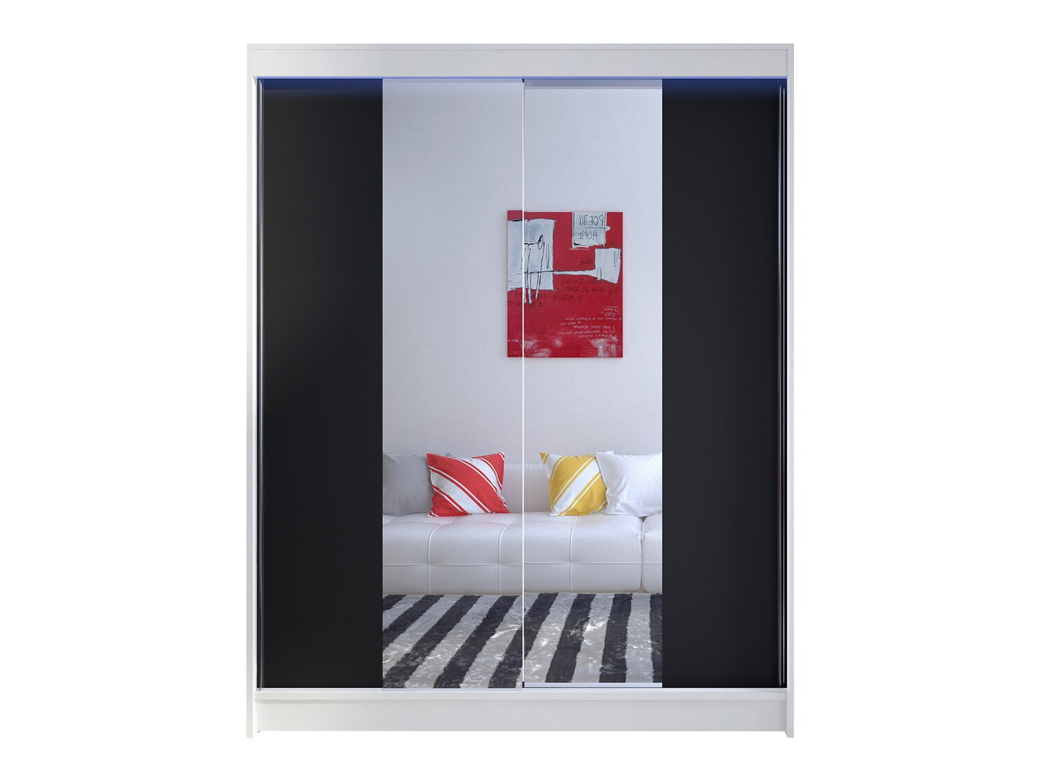 Ormar Closico Vastor II (Belo + Crno)