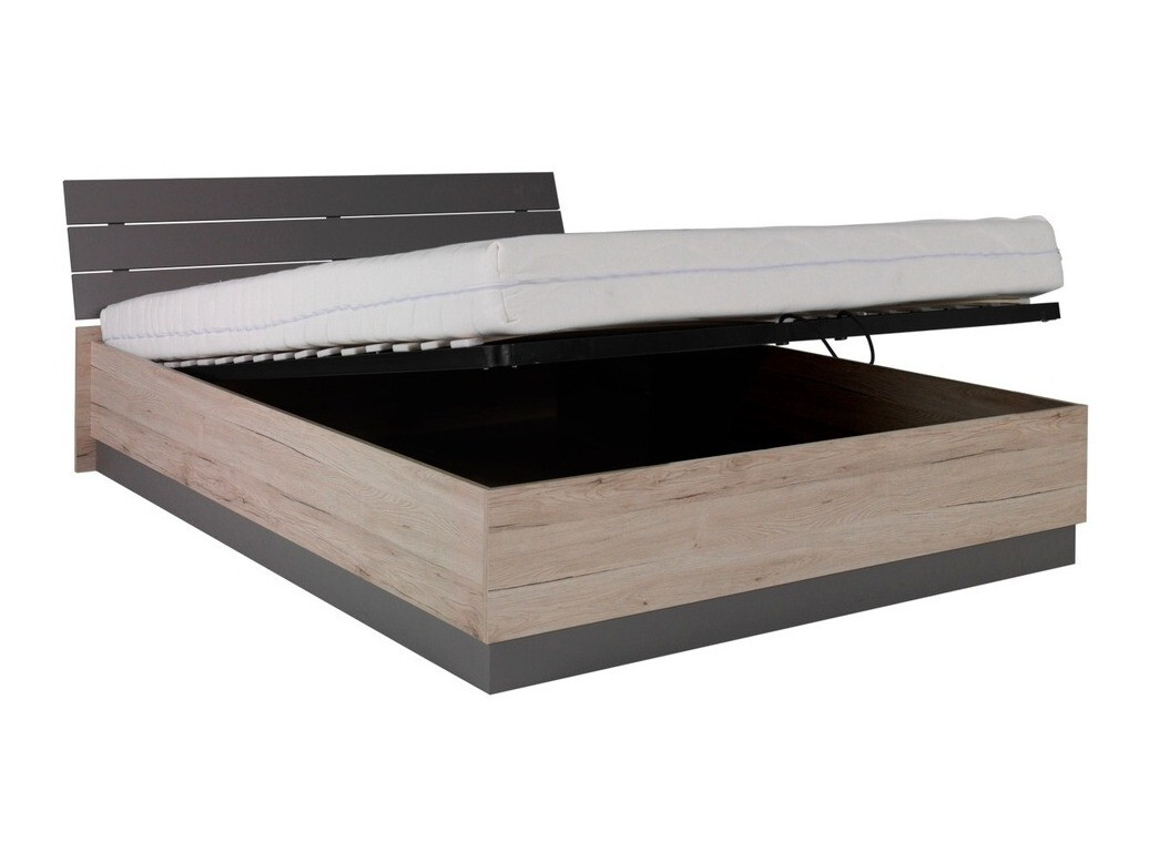 Krevet Murrieta 149 (Hrast San Remo + Sivo)