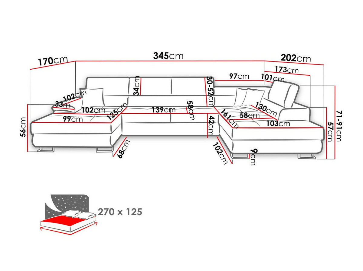 Ugaona sofa Comfivo 249 (Venus Velvet 2927 + Miu 2041)