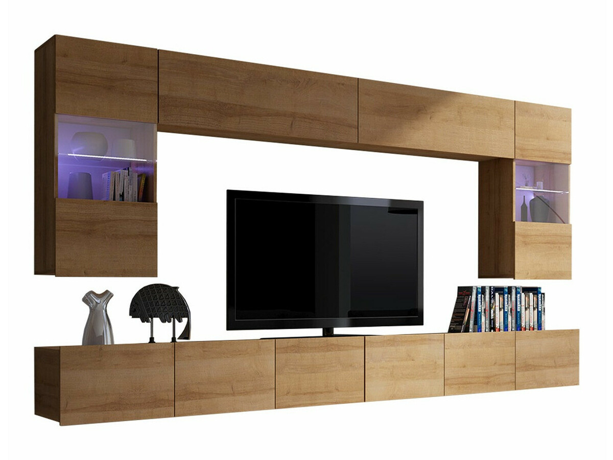 Set za dnevnu sobu Remus I (Zlatni hrast)