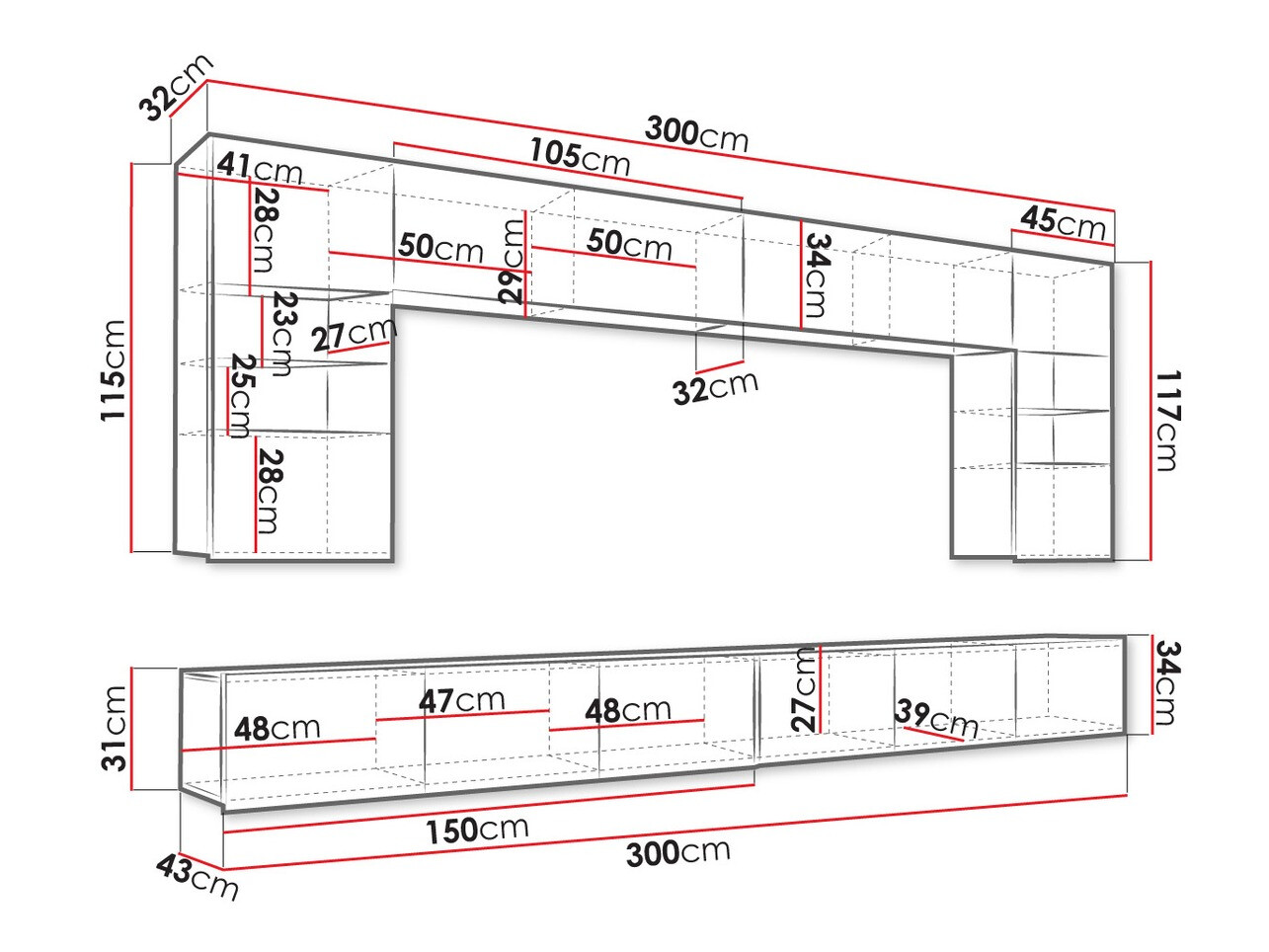 Set za dnevnu sobu Tivdalu 105 (Zlatni hrast)