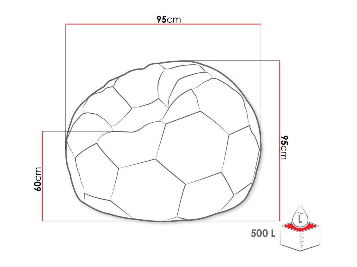 Vreća za sedenje Comfivo 287 (Sivo + Belo)