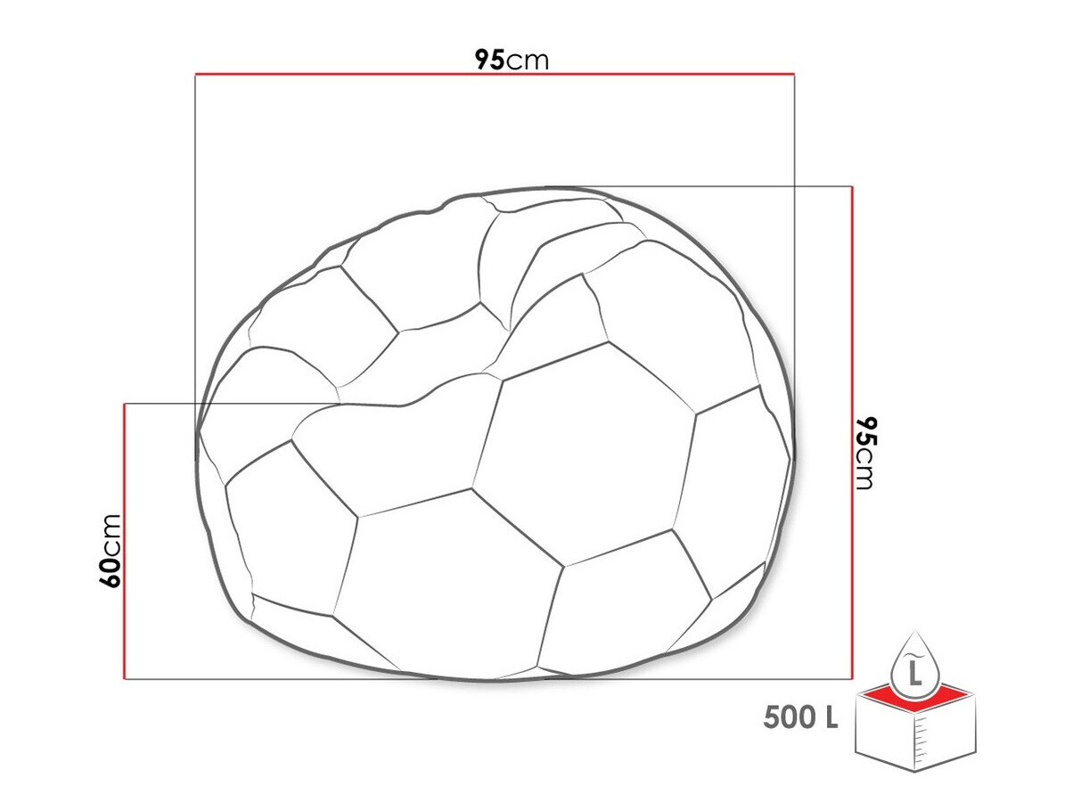 Vreća za sedenje Comfivo Pectus (Belo + Crno)