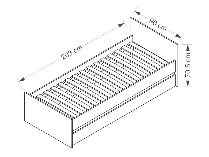 Krevet Cirdora 107 (Belo)