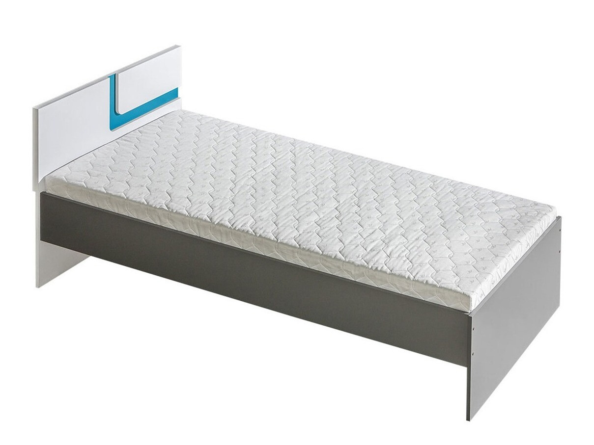 Krevet Levtala 112 (Antracit + Belo + Tirkizna)