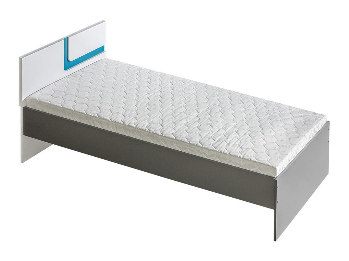 Krevet Levtala 112 (Antracit + Belo + Tirkizna)