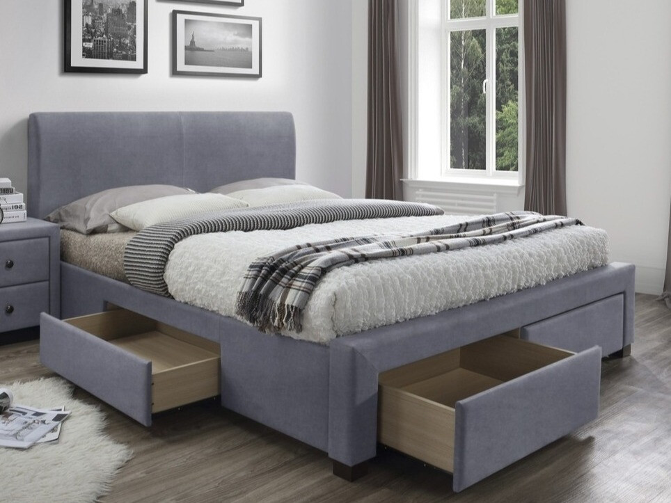 Krevet Houston 1084 (Sivo)