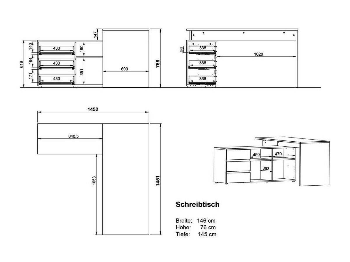 Set za kućnu kancelariju Avirome 108