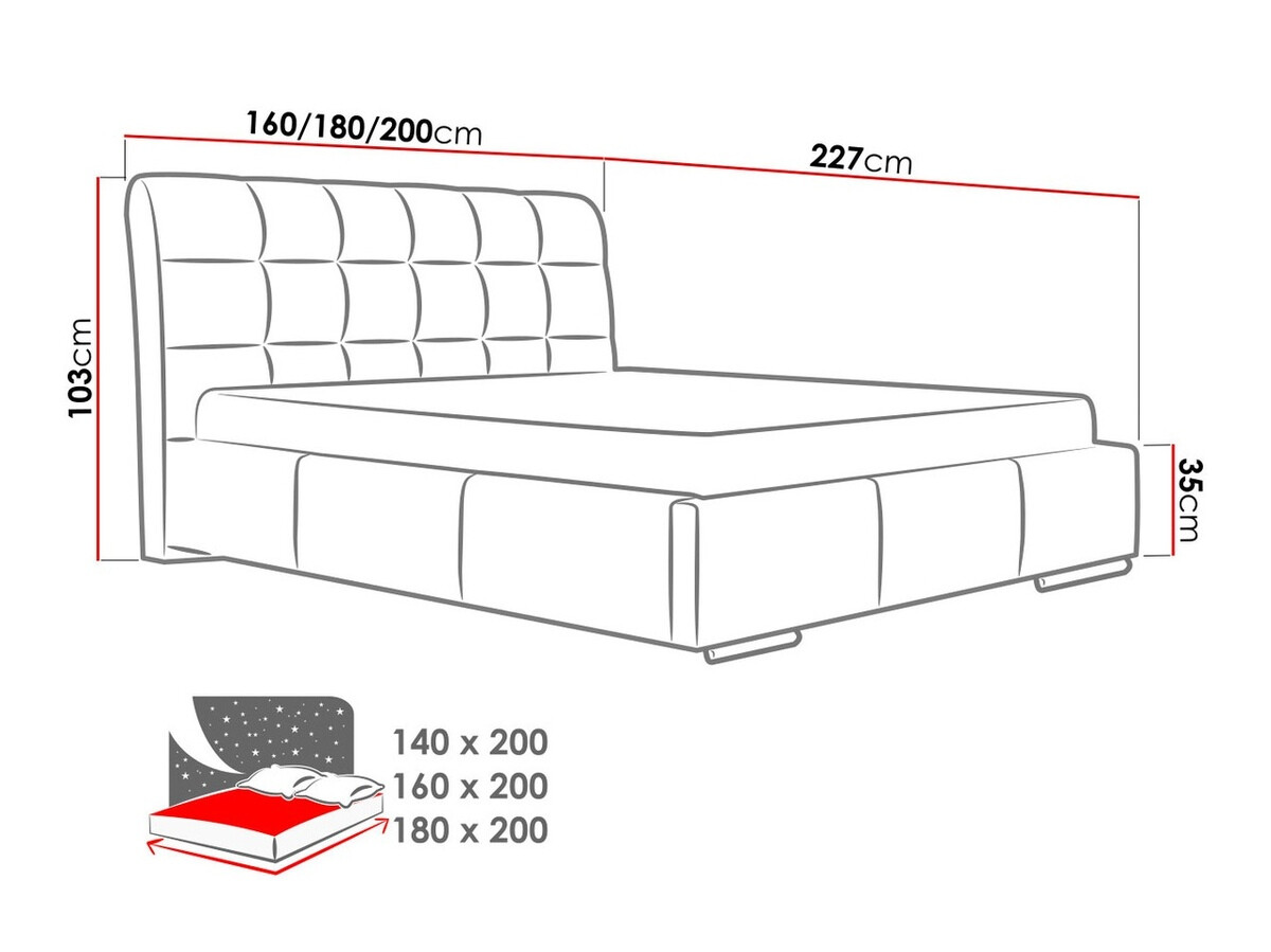 Krevet Fructus (Soft 017)