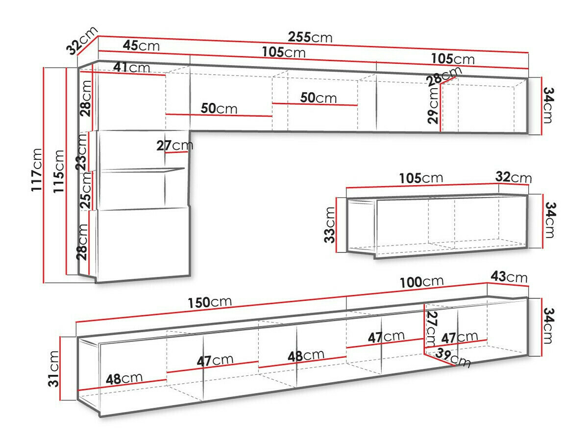 Set za dnevnu sobu Tivdalu 108 (Zlatni hrast)