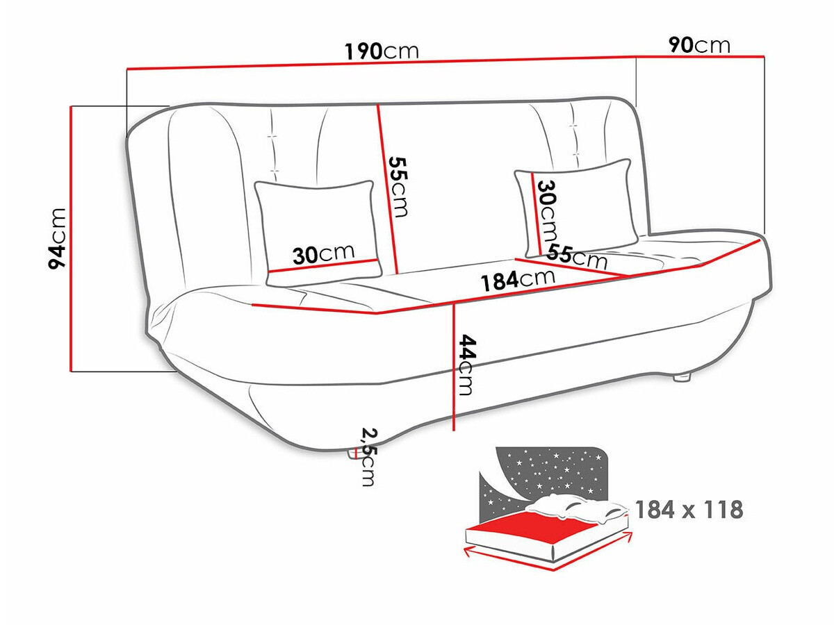 Sofa na razvlačenje Comfivo 239 (Uttario Velvet 2971 + Uttario Velvet 2973)