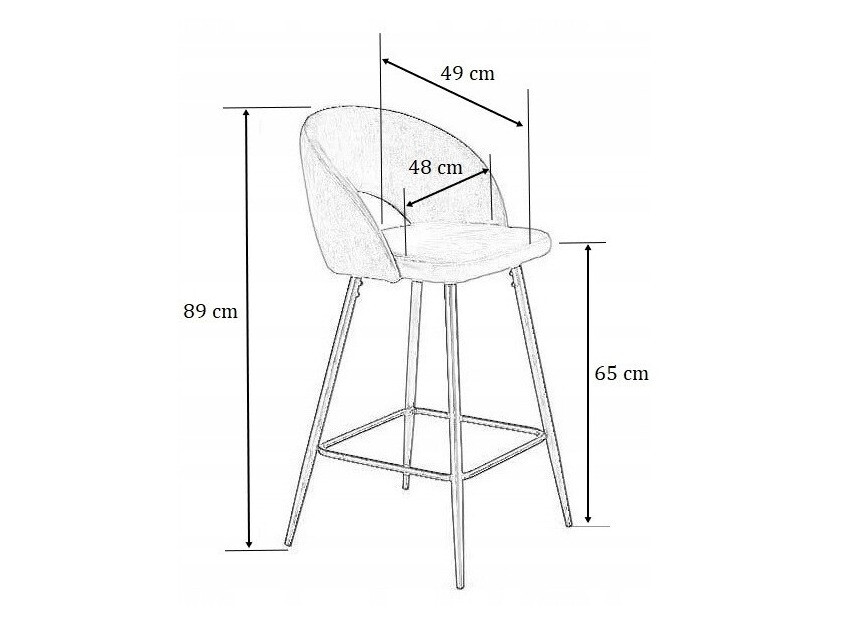 Pult stolica Houston 881 (Tamno plavo + Crno)