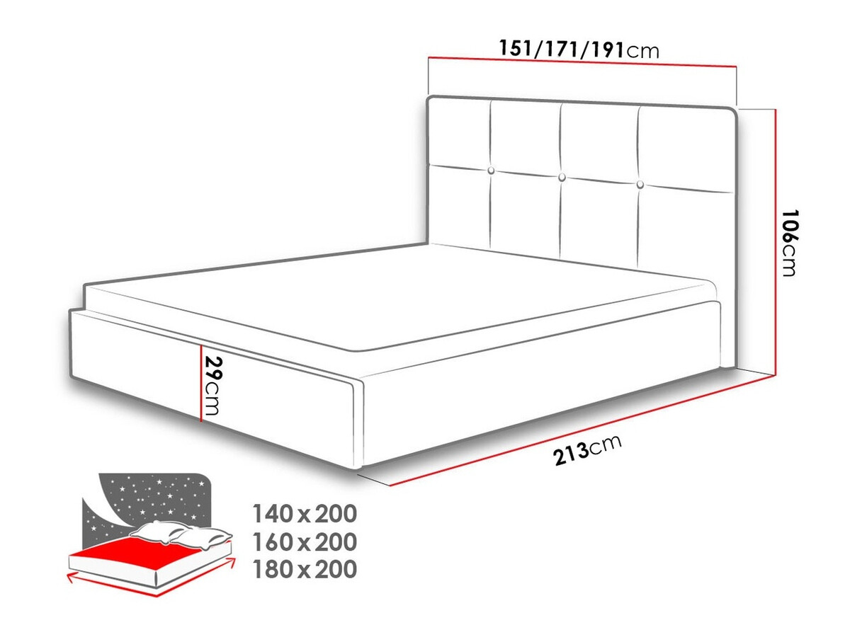 Krevet ComfiDream Celen (Sawana 80)