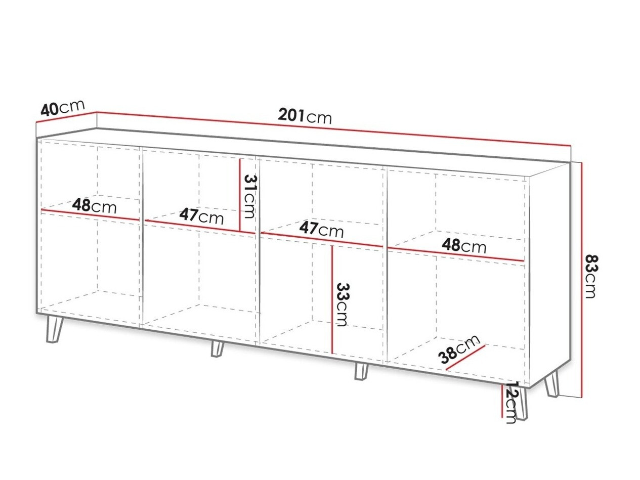 Ormarić Levmari 101 (Belo)