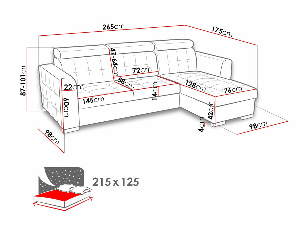 Ugaona sofa Temple 123 (Kronos 19)