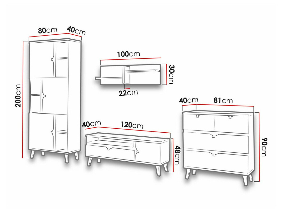 Set za dnevnu sobu Etrmoru 146