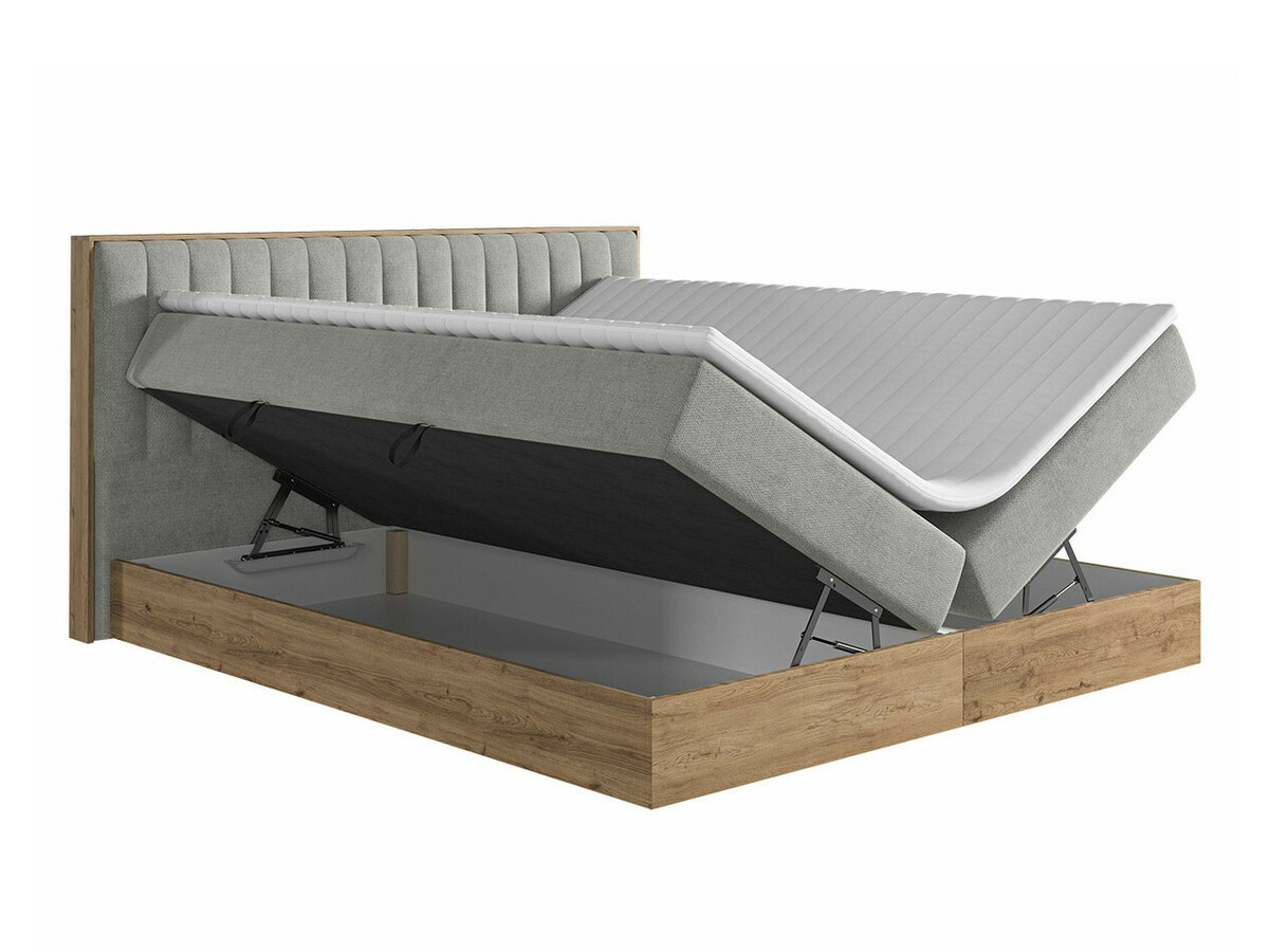 Boxspring krevet ComfiDream 166 (Zlatni hrast + Soro 24)