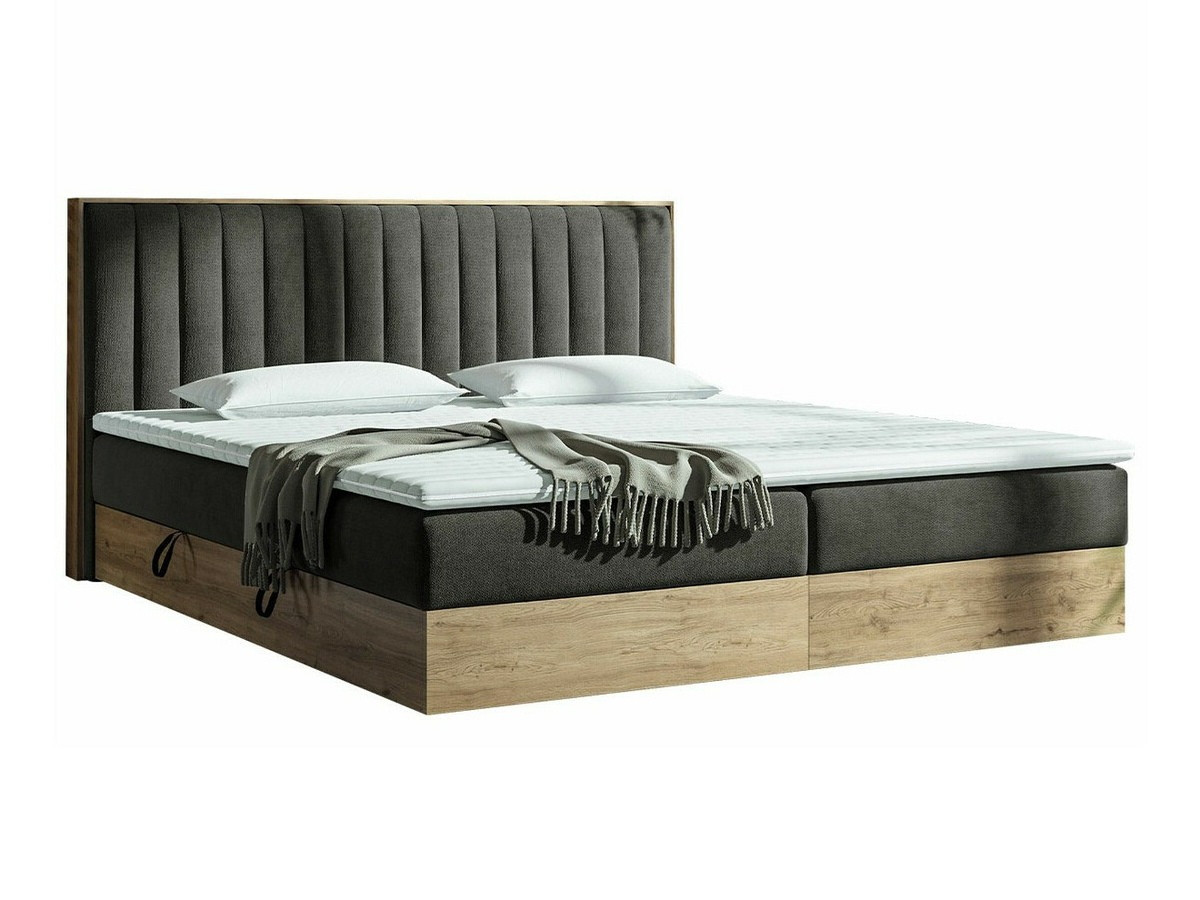 Boxspring krevet ComfiDream 166 (Zlatni hrast + Soro 24)