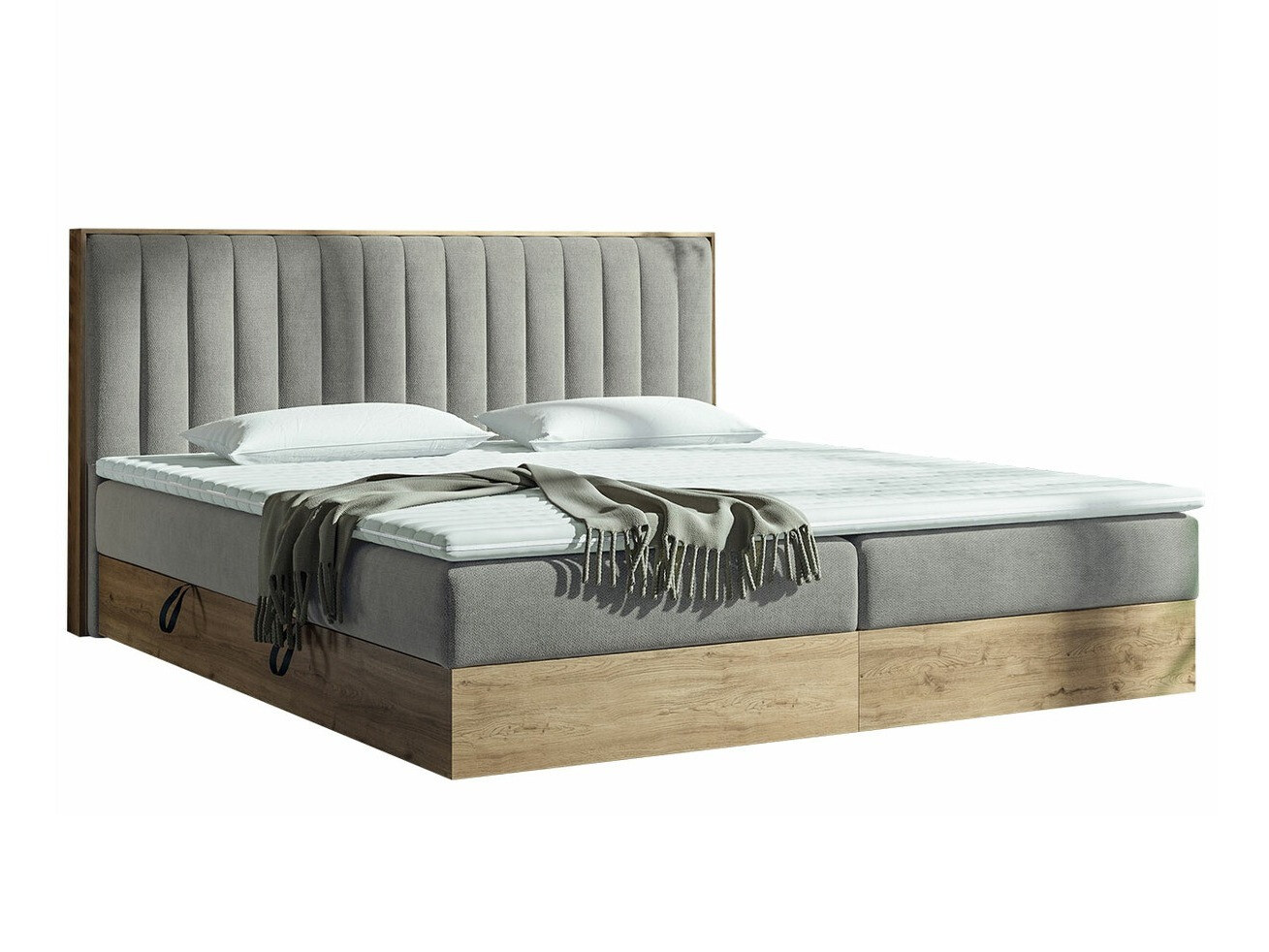 Boxspring krevet ComfiDream 166 (Zlatni hrast + Soro 90)