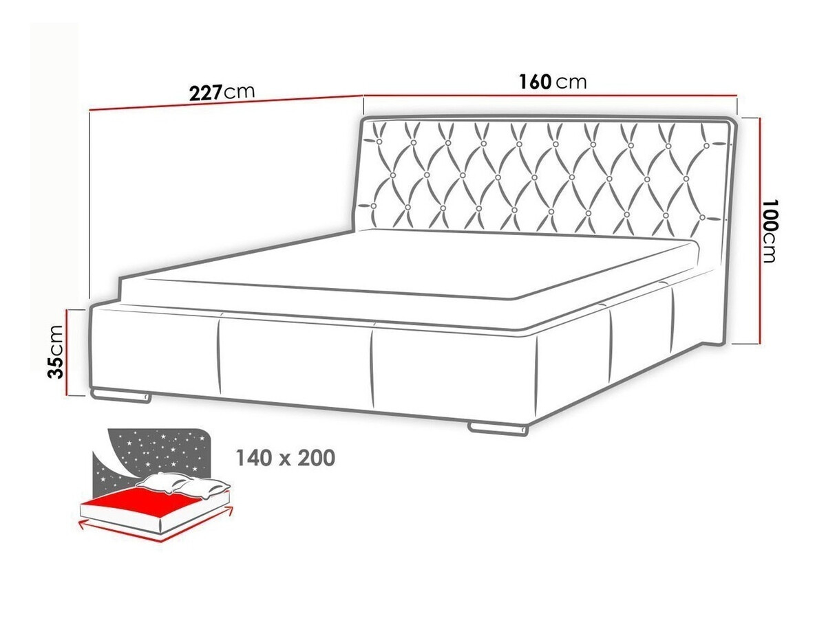 Krevet Baltimore 100 (Soft 011)