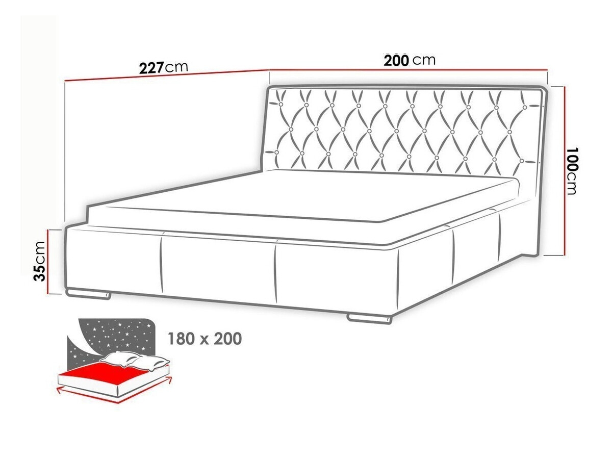 Krevet Baltimore 102 (Soft 011)