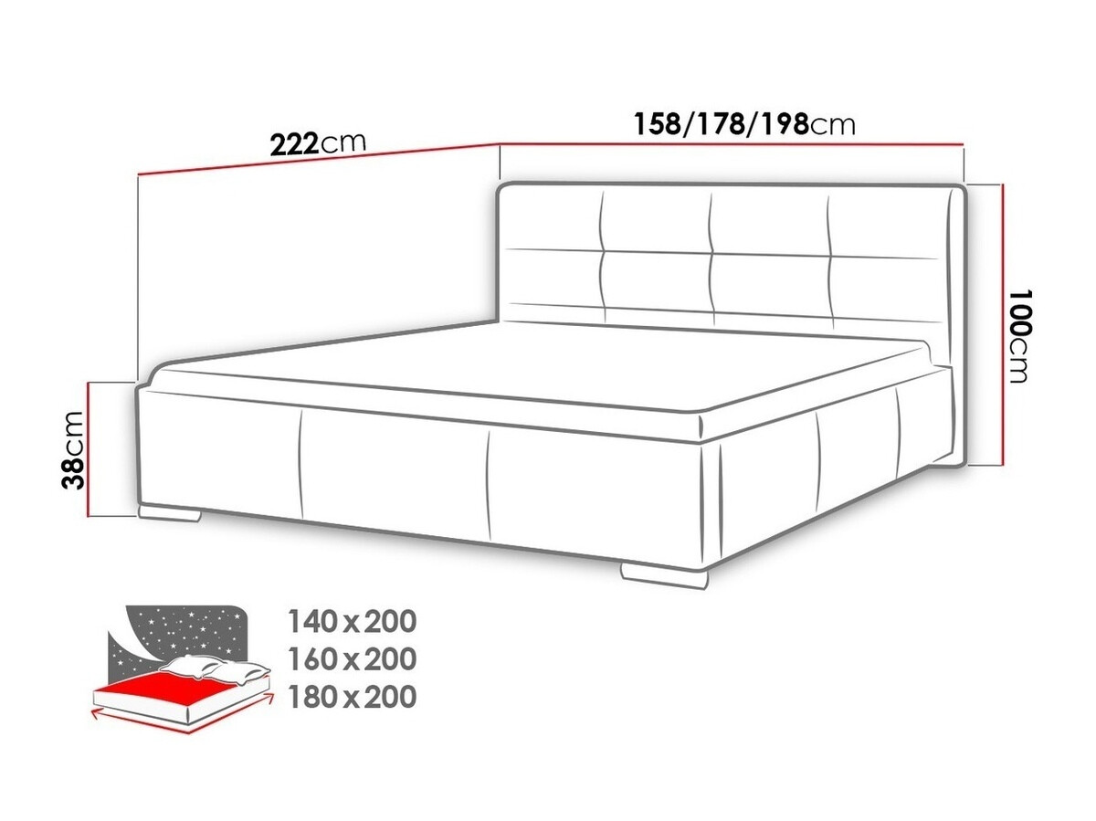 Krevet Baltimore 108 (Soft 011)