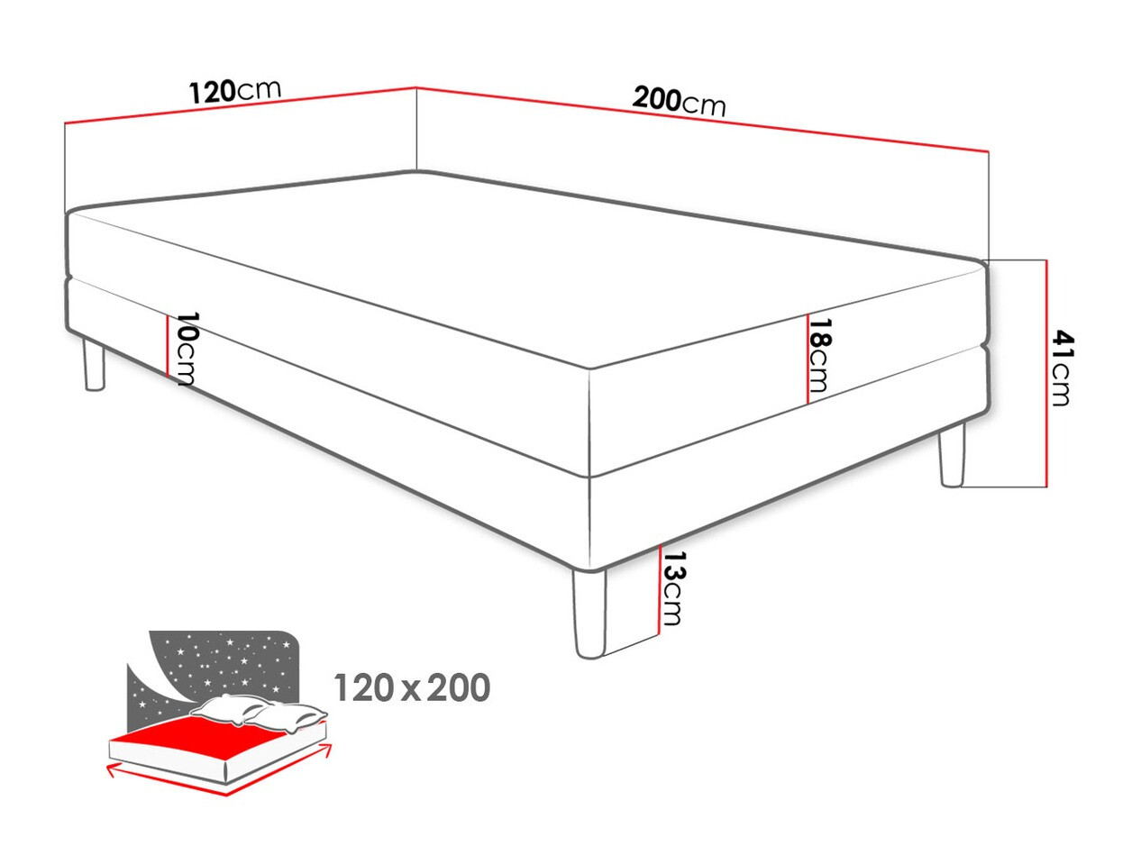 Krevet Memphis 126 (Rico 01)
